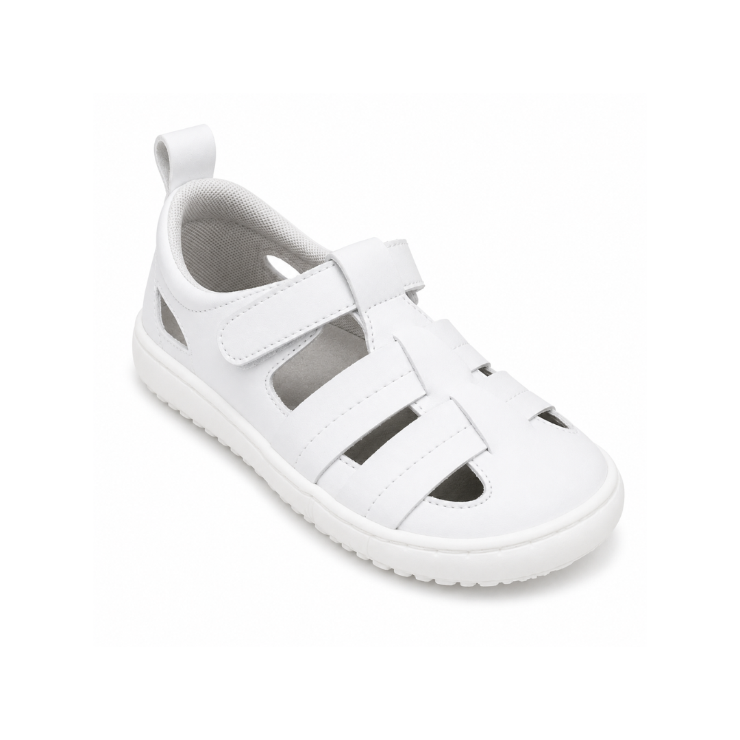 CoqueFlex Sandalia blanca junior vista 3