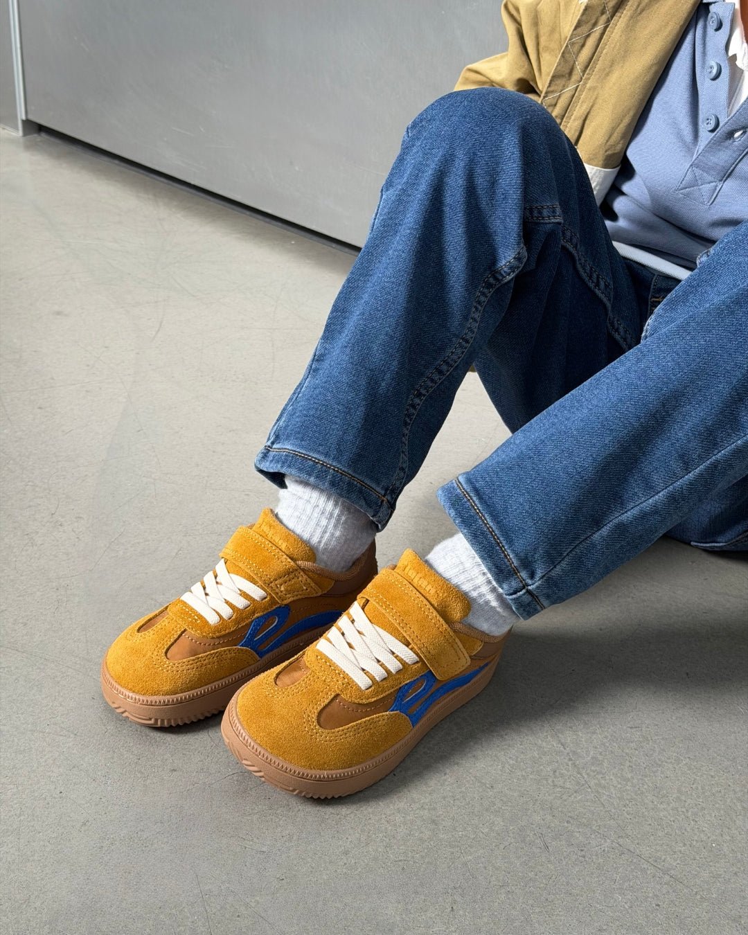 Lejan One Kids - Camel / Electric Blue vista 4