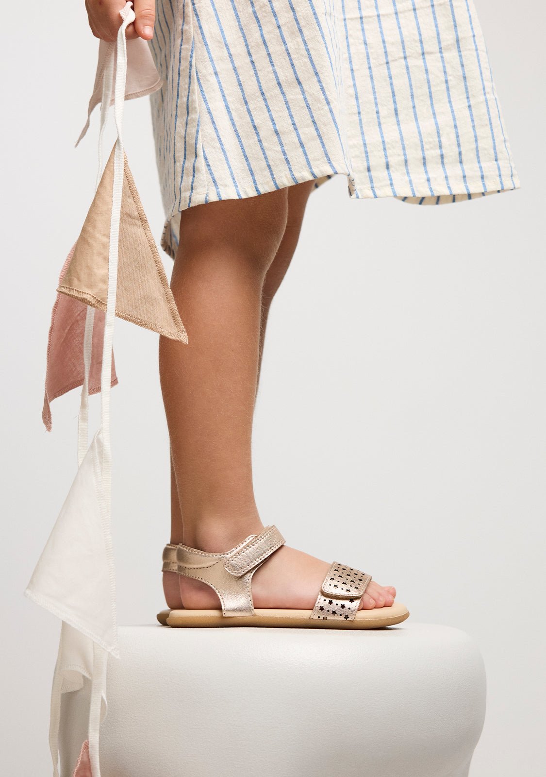 Gioseppo Sandalias barefoot Hiram P Oro Rosado vista 5