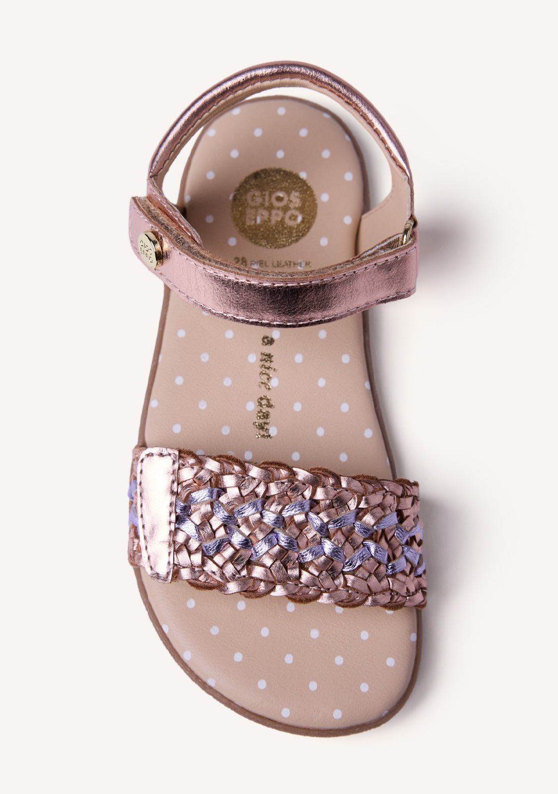 Gioseppo Sandalias barefoot Sandown Oro Rosado vista 3