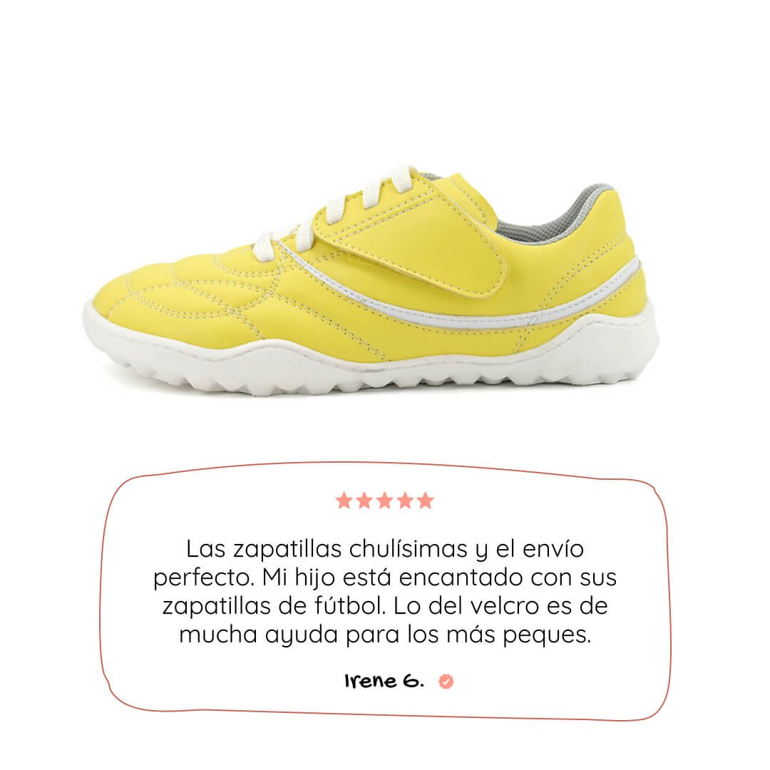 Zapato Feroz Amunt. Bota de fútbol barefoot.