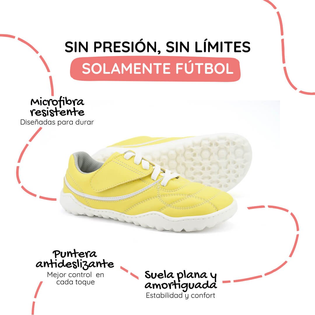 Zapato Feroz Amunt. Bota de fútbol barefoot.